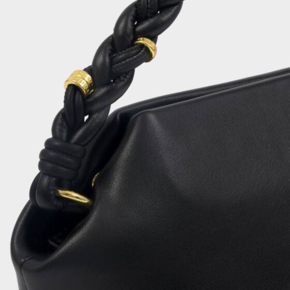Katie Loxton Black Arden Braided Top Handle Bag