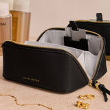 Katie Loxton Black Fold-Out Mirror Makeup Bag