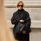 Katie Loxton Black Nova Hand Woven Large Shoulder Bag