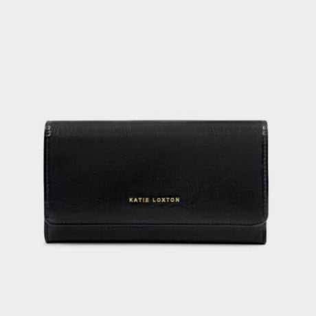 Katie Loxton Black Zea Patent Crackle Crossbody Purse