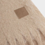 Katie Loxton Blush Taupe Oversized Recycled Tassel Scarf