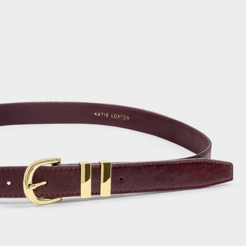 Katie Loxton Buckle Belt - Cherry
