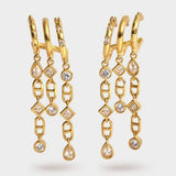 Katie Loxton Champagne Hour Waterproof Gold Drop Earrings
