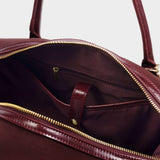 Katie Loxton Charlbury Suedette Cabin Bag - Cherry