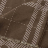 Katie Loxton Check Printed Scarf  - Dark Brown/Taupe