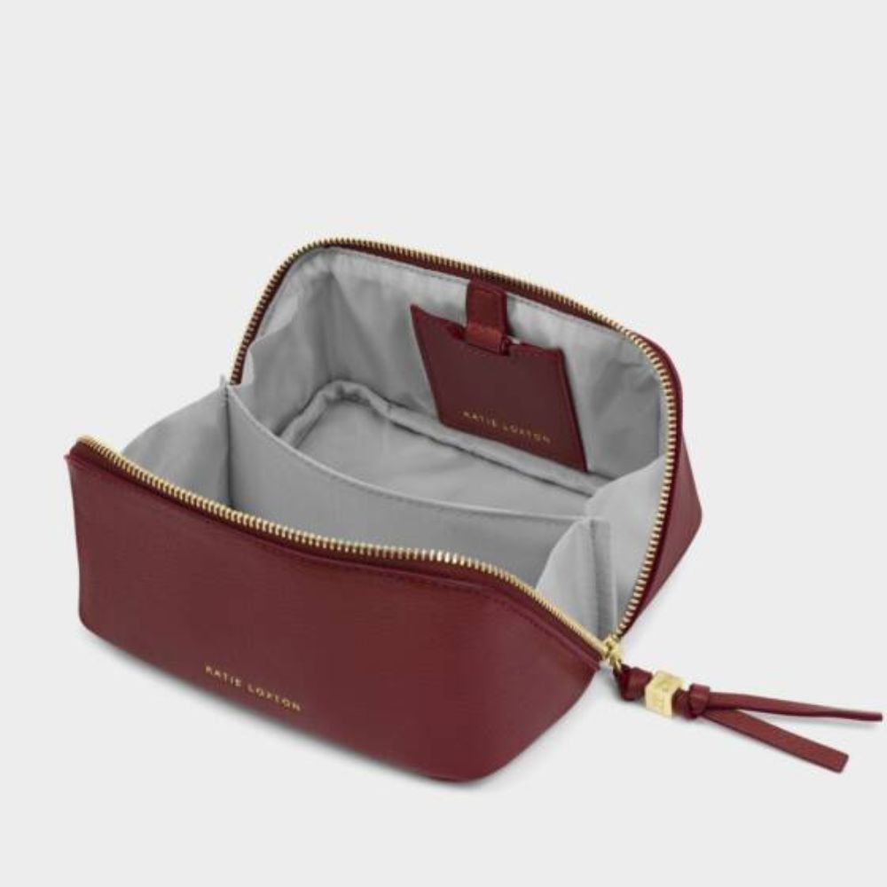 Katie Loxton Cherry Fold-Out Mirror Makeup Bag