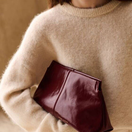 Katie Loxton Cherry Laila Patent Crackle Clutch