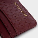 Katie Loxton Cherry Nova Woven Texture Card Holder