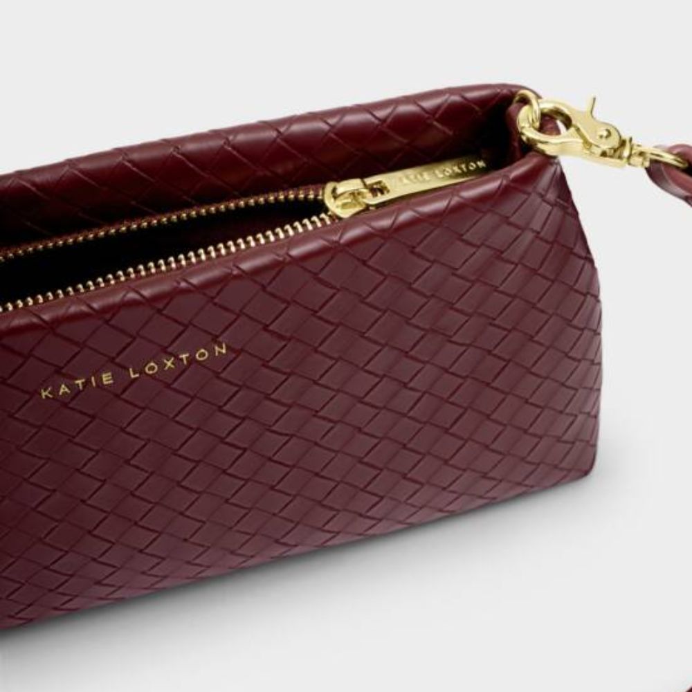 Katie Loxton Cherry Nova Woven Texture Clutch