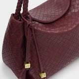 Katie Loxton Cherry Nova Woven Texture Top Handle Bag