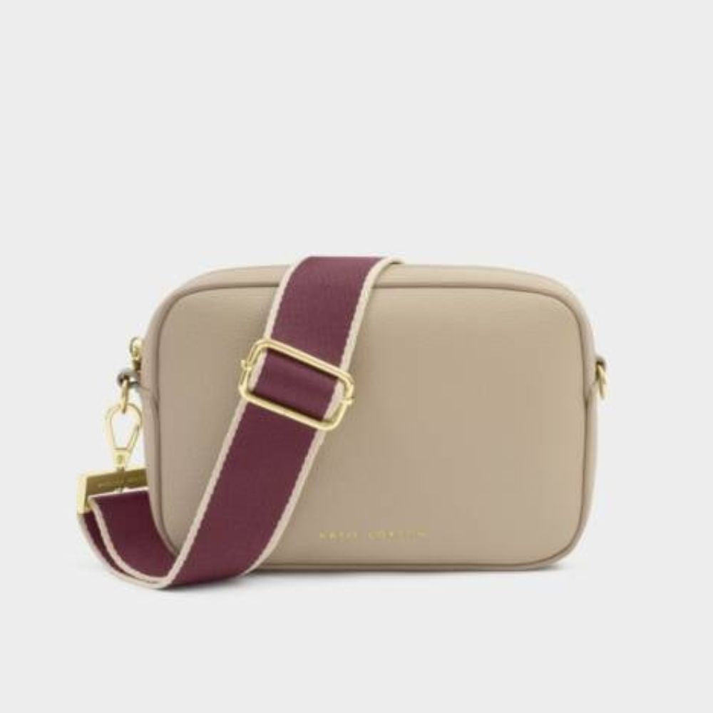 Katie Loxton Cherry Stripe Canvas Bag Strap