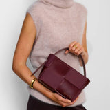 Katie  Taya Cherry Hand Woven Suedette Tote Bag