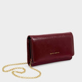 Katie Loxton Cherry Zea Patent Crackle Crossbody Purse