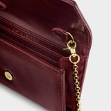 Katie Loxton Cherry Zea Patent Crackle Crossbody Purse