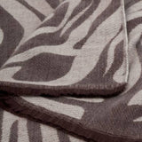 Katie Loxton Choclate & Taupe Zebra Printed Blanket Scarf