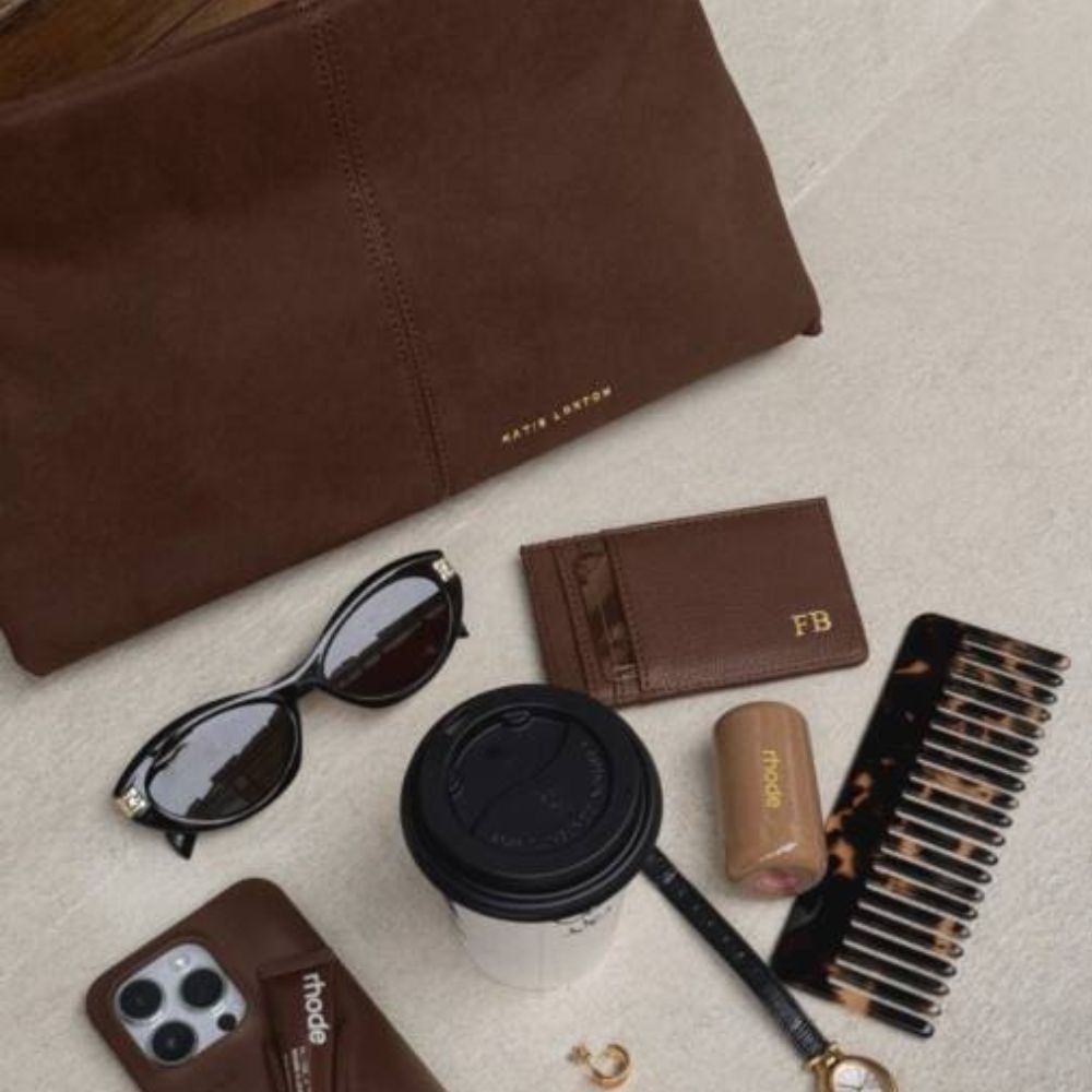 Katie Loxton Chocolate Laila Suedette Clutch