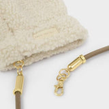 Katie Loxton Cream Teddy Mittens with Cord