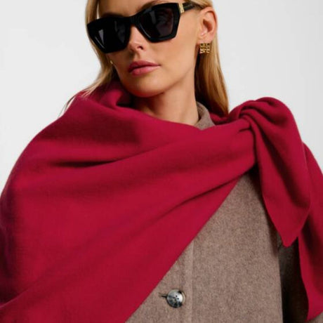 Katie Loxton Crimson Red Triangle Blanket Scarf
