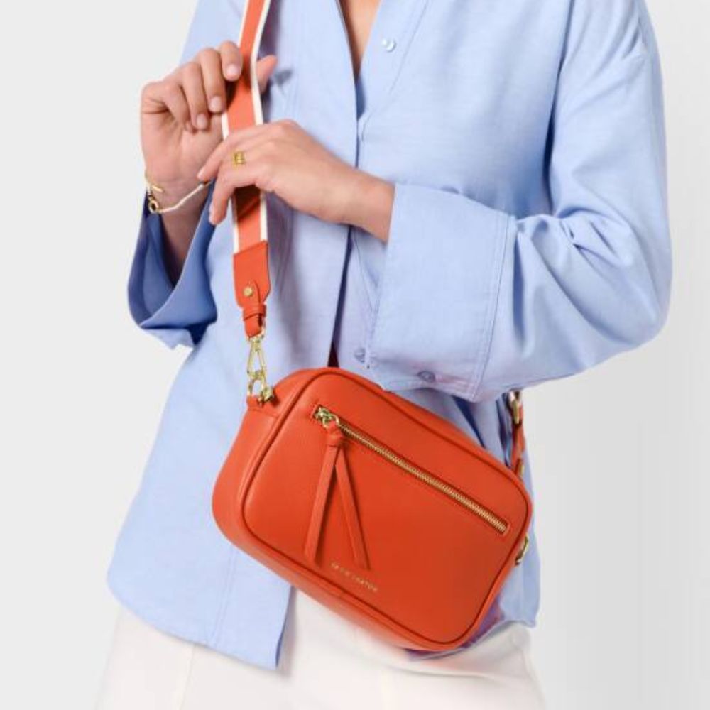 Katie Loxton Deep Orange Hallie Crossbody Bag