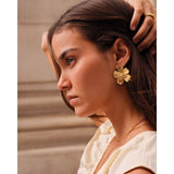 Katie Loxton Floramour Waterproof Oversized Earrings - Gold