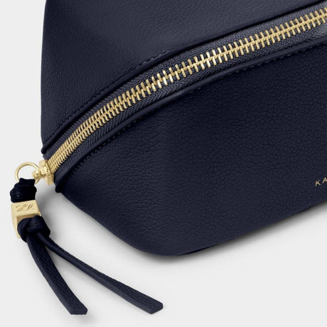 Katie Loxton Fold-Out Mirror Makeup Bag - Navy