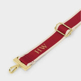 Katie Loxton Garnet Red Canvas Bag Strap