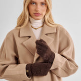 Katie Loxton Gift Boxed Soft Knitted Gloves - Chocolate