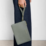 Katie Loxton Graphite Green Hallie Wristlet Pouch