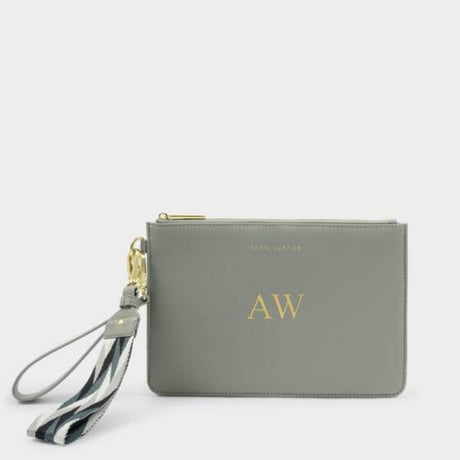 Katie Loxton Graphite Green Hallie Wristlet Pouch