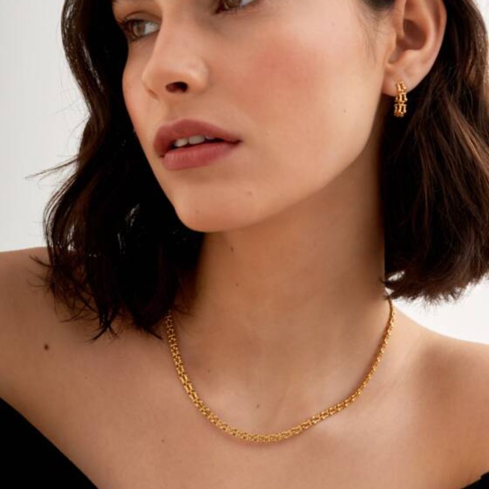 Katie Loxton Grecian Waterproof Gold Link Necklace