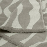 Katie Loxton Green & Off White Wave Printed Blanket Scarf