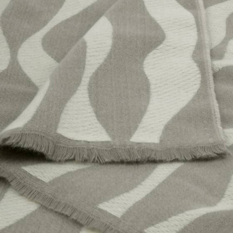 Katie Loxton Green & Off White Wave Printed Blanket Scarf