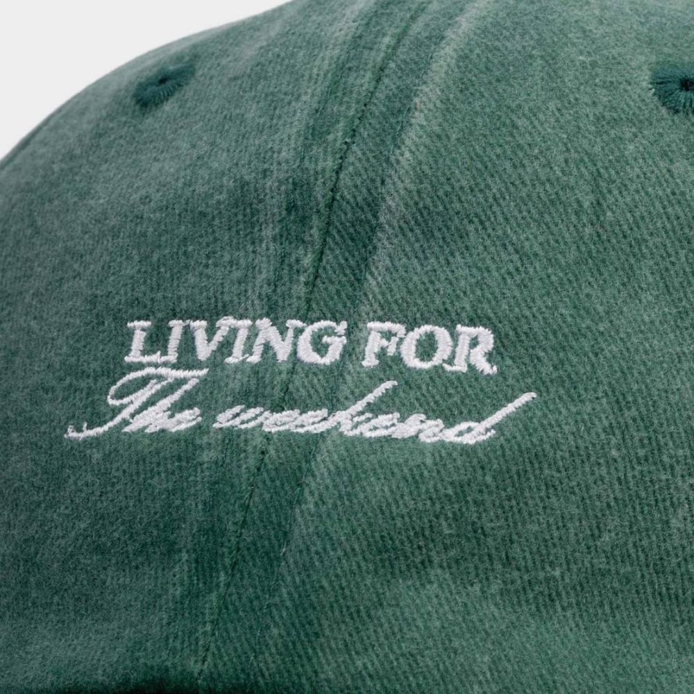 Katie Loxton Green 'Living For The Weekend' Embroidered Cap