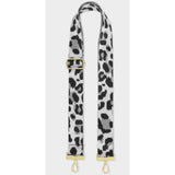 Katie Loxton Grey & Black Leopard Canvas Bag Strap