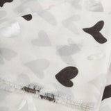 Katie Loxton Grey & Silver Abstract Heart Printed Foil Scarf