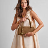 Katie Loxton Hadley Suedette Bowling Bag - Caramel