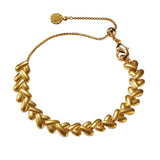 Katie Loxton Heart Link Waterproof Bracelet - Gold