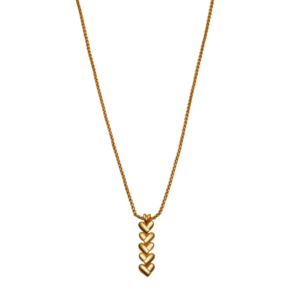 Katie Loxton Heart Link Waterproof Necklace - Gold