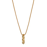 Katie Loxton Heart Link Waterproof Necklace - Gold