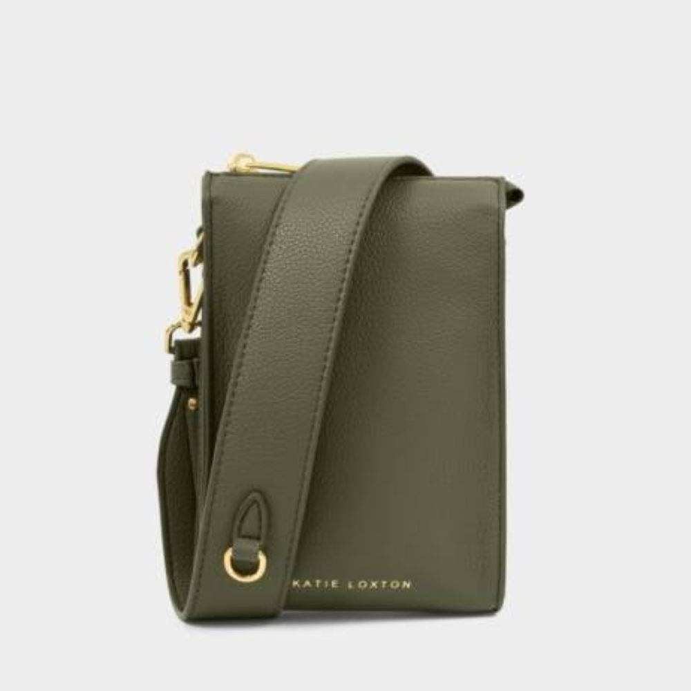 Katie Loxton Khaki Avery Slim Crossbody Bag