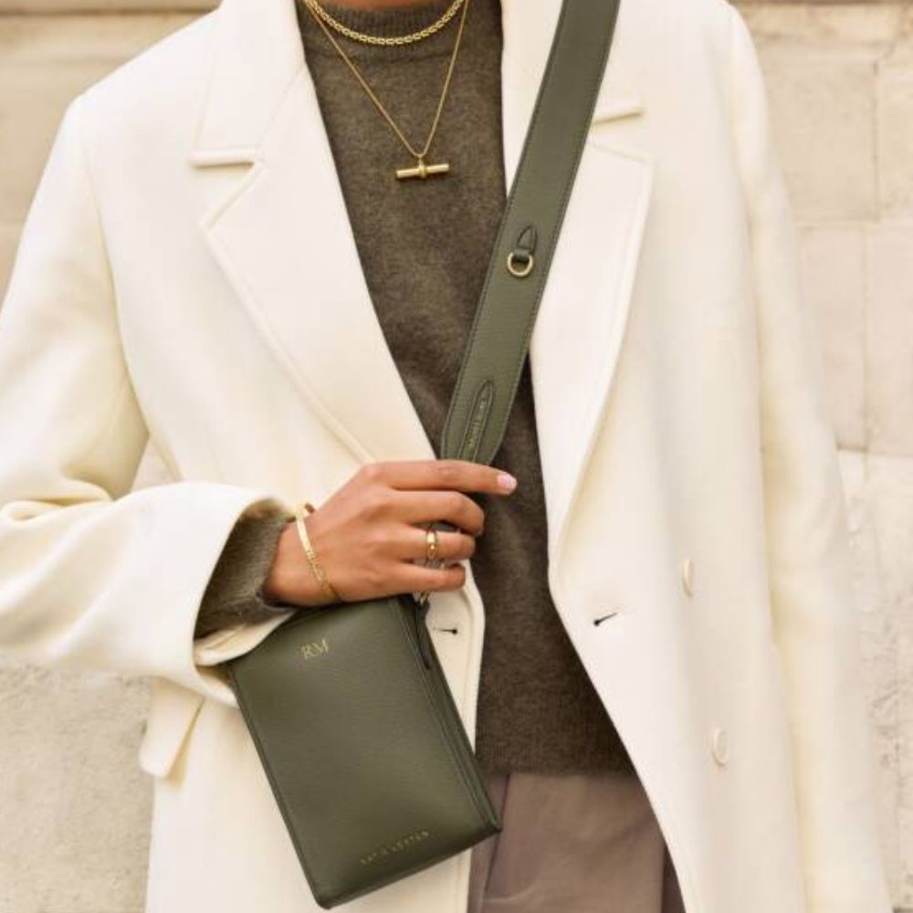 Katie Loxton Khaki Avery Slim Crossbody Bag