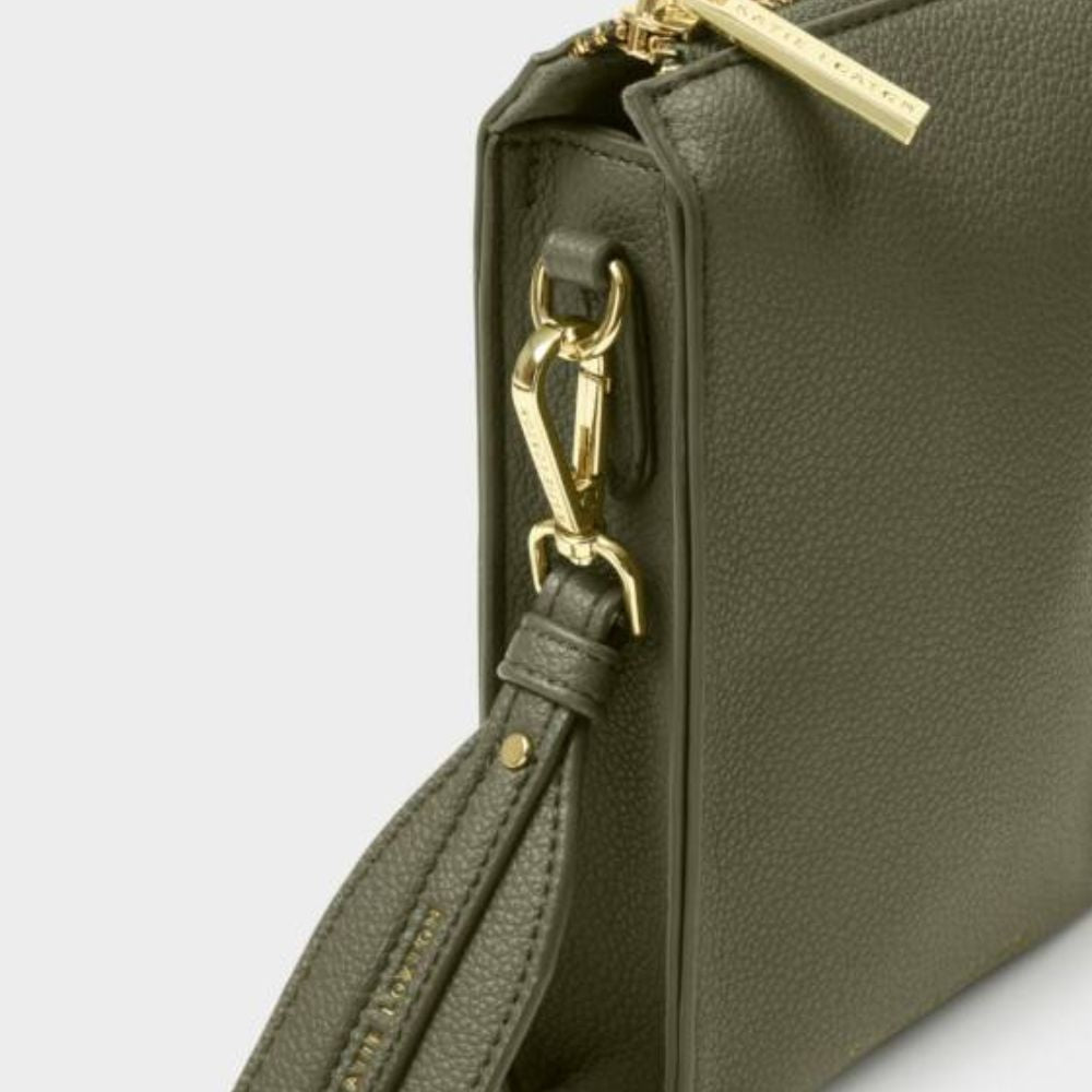 Katie Loxton Khaki Avery Slim Crossbody Bag