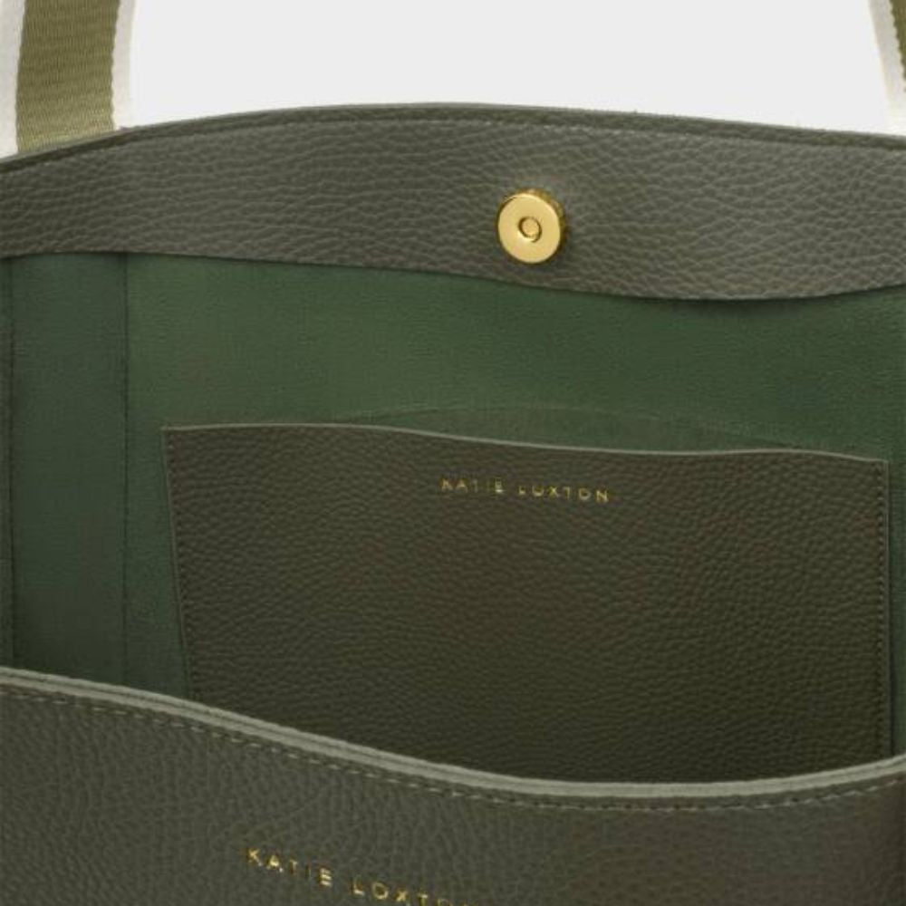 Katie Loxton Khaki Hallie Tote Bag