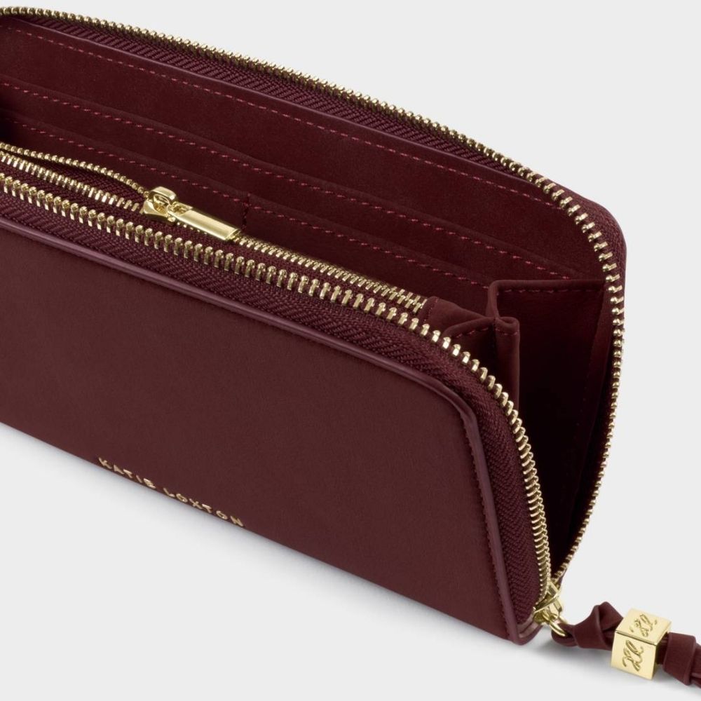 Katie Loxton Large Suedette Purse - Cherry