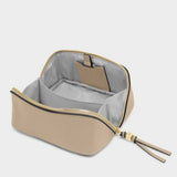 Katie Loxton Light Taupe Fold-Out Mirror Makeup Bag