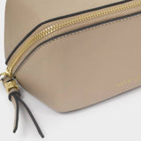 Katie Loxton Light Taupe Fold-Out Mirror Makeup Bag