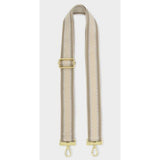 Katie Loxton Light Taupe Stitch Edge Canvas Bag Strap