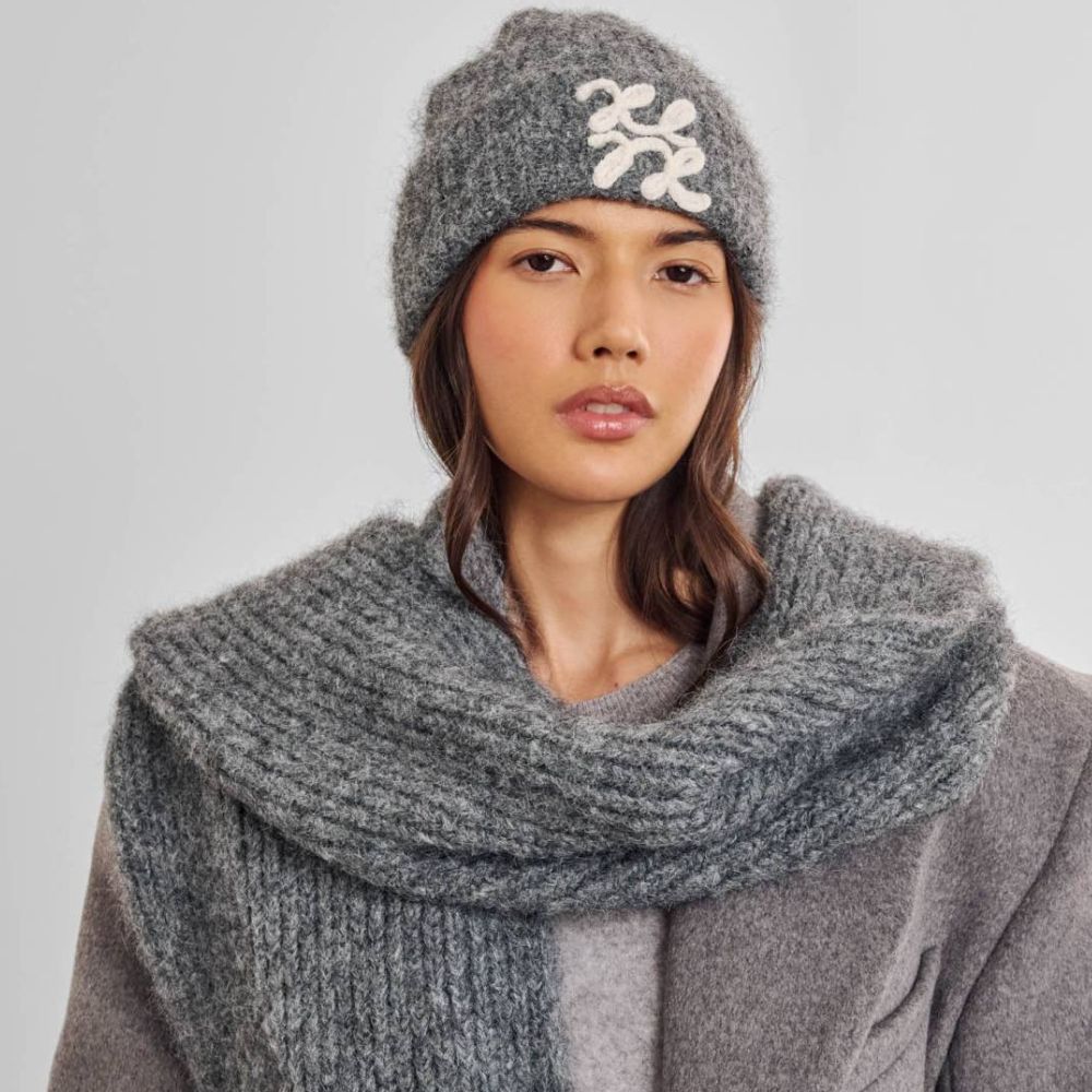 Katie Loxton Logo Appliqué Hat - Charcoal
