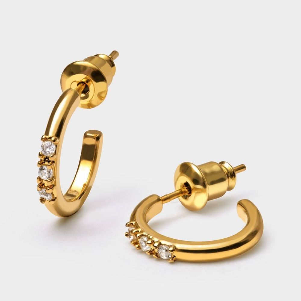 Katie Loxton Lumira Waterproof Gold Hoop Earrings