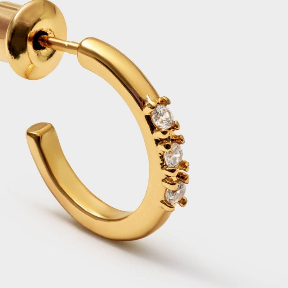 Katie Loxton Lumira Waterproof Gold Hoop Earrings